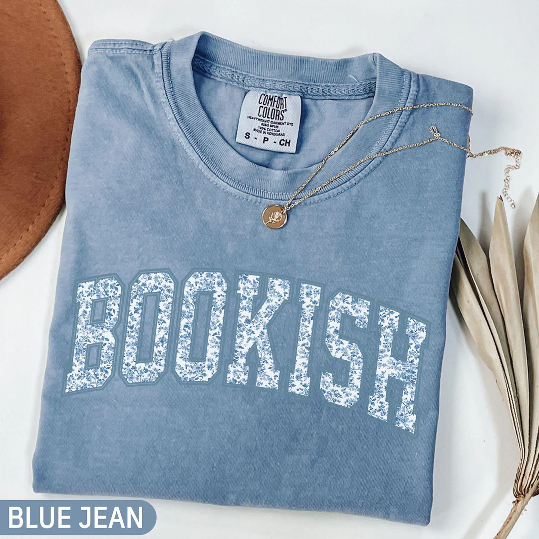 Comfort Colors® Bookish Shirt, Toile Floral Bookish Shirt, Book Club Tee, Book Lover Shirt, Book... | Etsy (US)