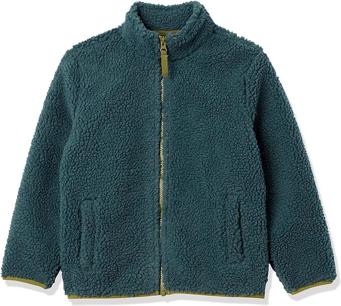 Amazon Essentials Boys and Toddlers' Polar Fleece Lined Sherpa Full-Zip Jacket | Amazon (US)