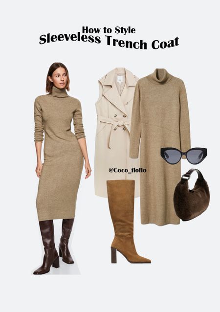 How to style a sleeveless trench coat - autumn transitional weather 🍂 

#LTKSeasonal #LTKfit #LTKstyletip