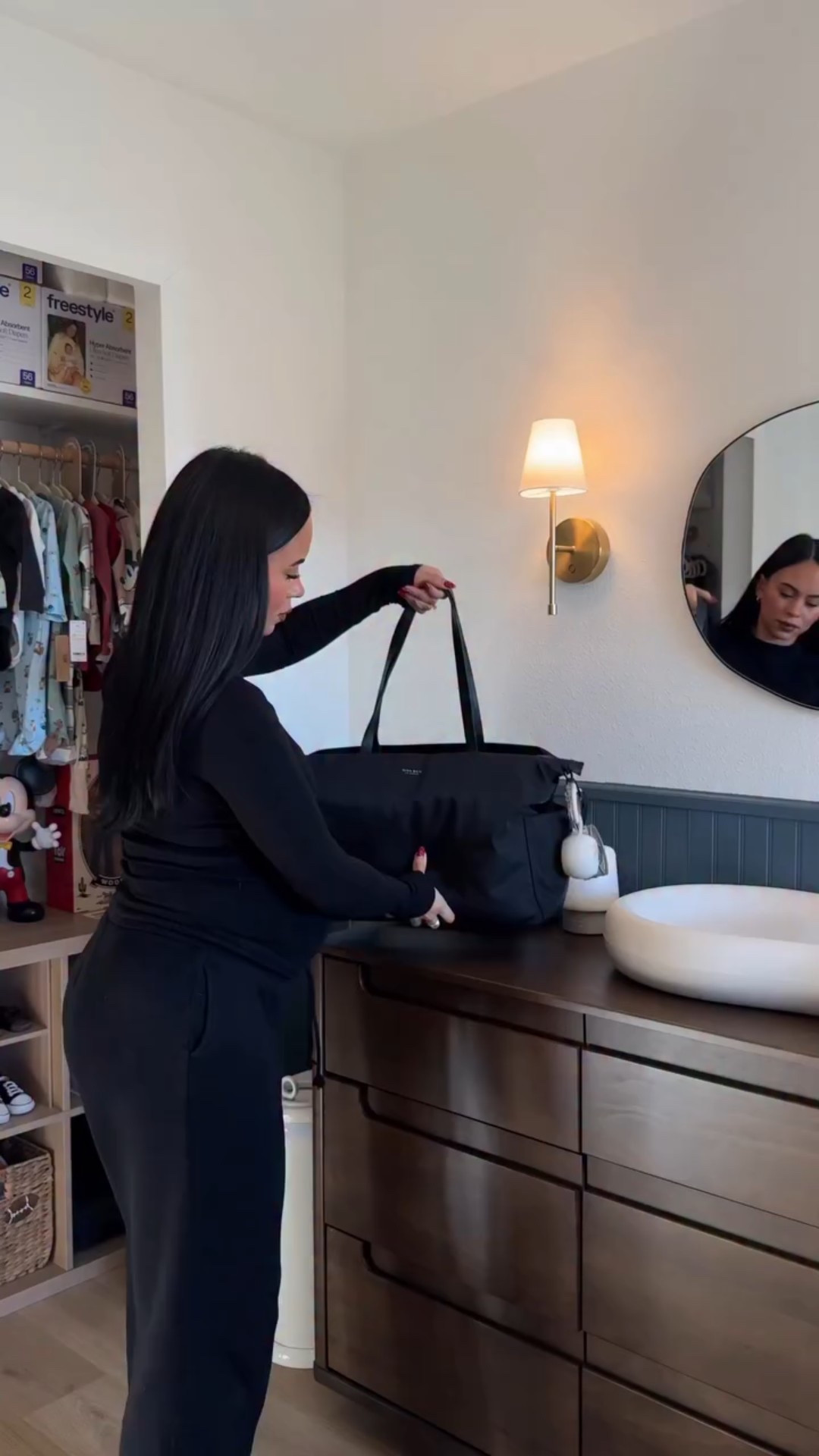 NESTING FOR BABY OLIVERAS 🧸✨👶🏻📽️🌙 36 weeks pregnant, let’s pack my baby hospital bag ( comment BAG and I’ll send you link to shop )