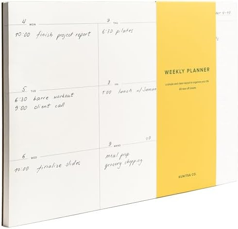 Weekly To-Do List Notepad – Desk Pad for Work and Study, Minimal, 11.7x8.3 Inches | Amazon (US)