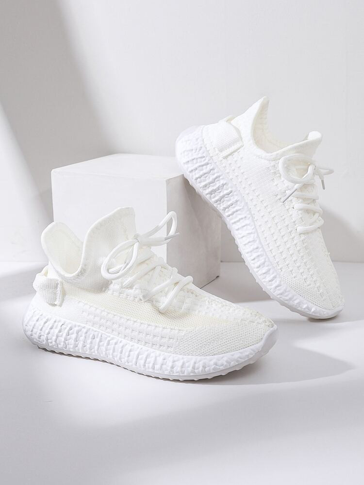 Lace Up Decor Knit Running Shoes | SHEIN