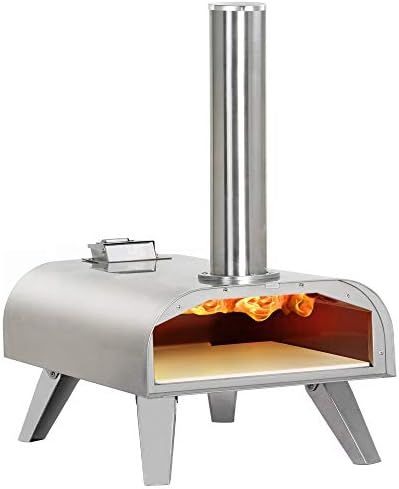 BIG HORN OUTDOORS Pizza Ovens Wood Pellet Pizza Oven Wood Fired Pizza Maker Portable Stainless St... | Amazon (US)