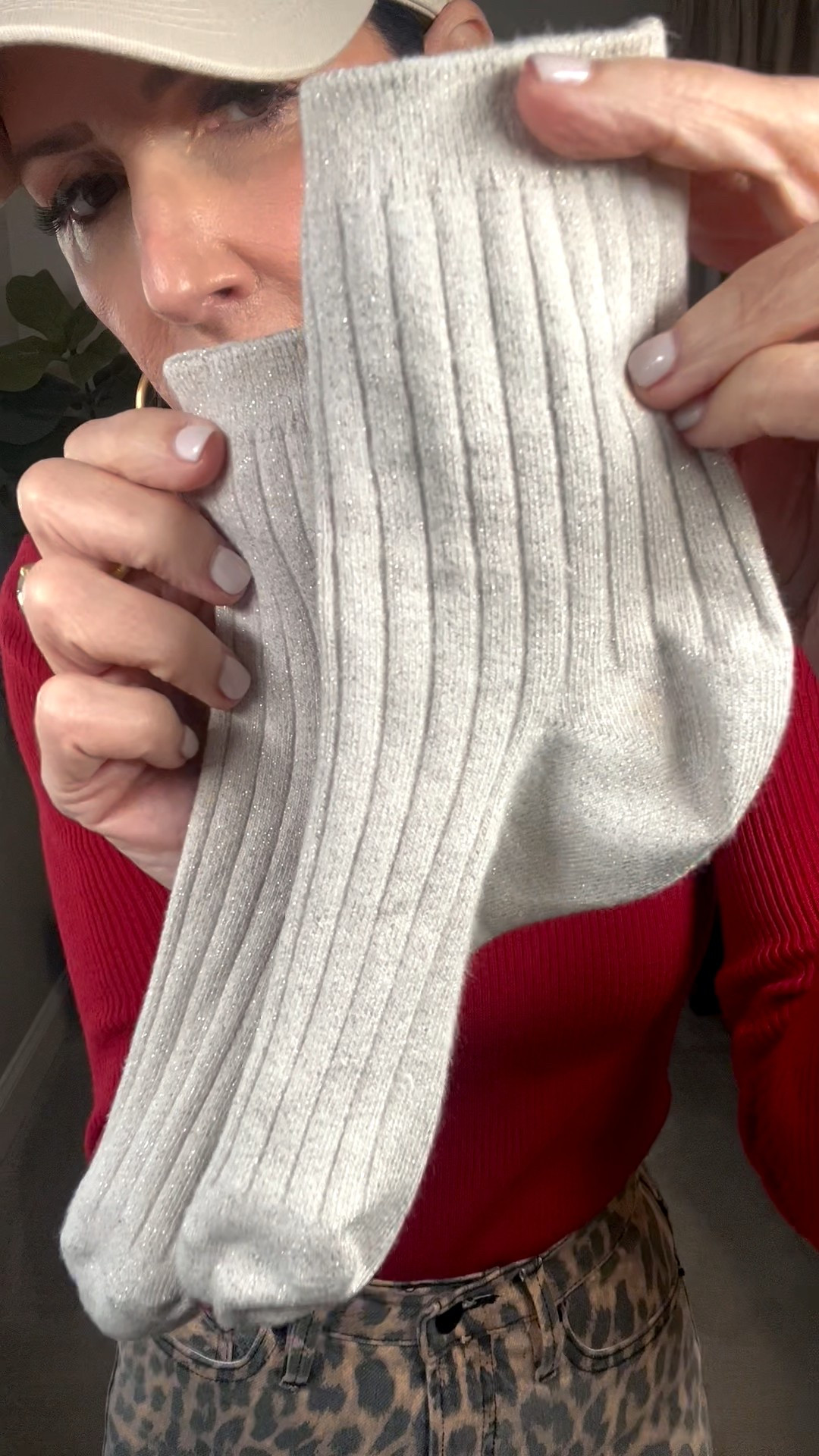 cream crew socks 

#LTKSeasonal #LTKootd #LTKOver40