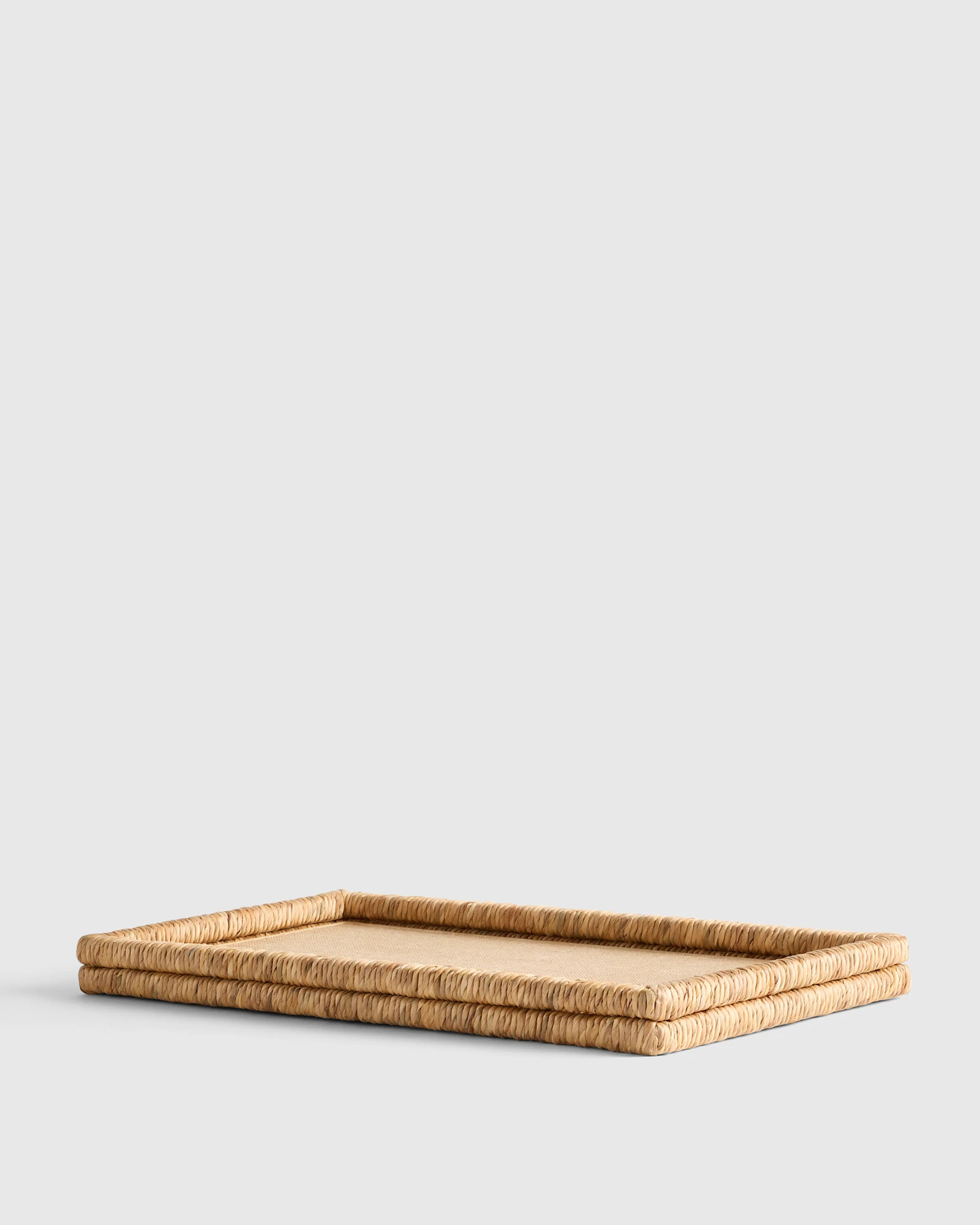 Handwoven Rectangular Decorative Tray | Quince