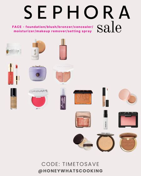 Use code: TIMETOSAVE

Fave makeup products from blush to bronzer to foundation concealer. 

#Sephora  #Sephorasale #SephoraMakeUp