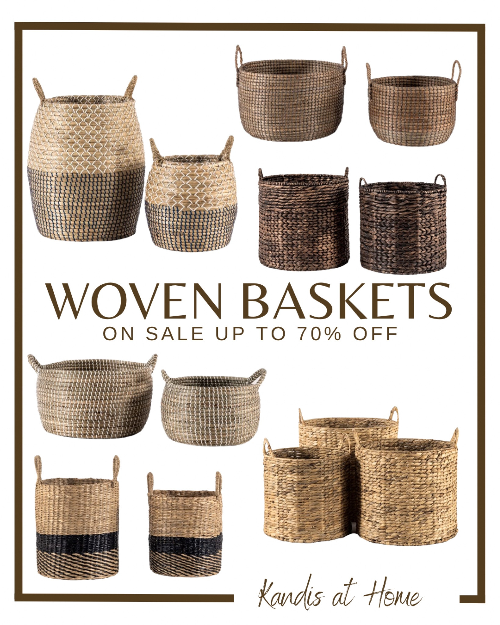These oversized baskets are beautiful & cost friendly. Woven jute baskets are functional & decorative. Up to 70% off  

#LTKsalealert #LTKFind #LTKhome