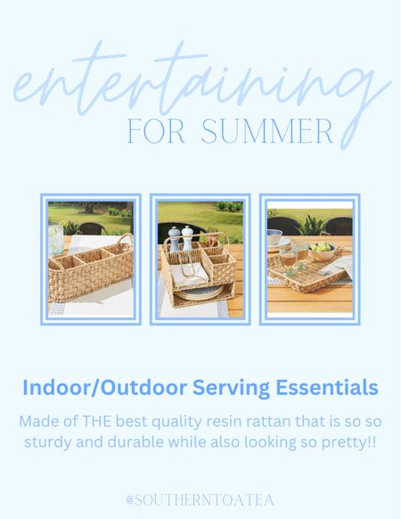 The most incredible quality outdoor serving trays and holders for any indoor/outdoor entertaining! Perfect for this summer! 

#LTKhome #LTKFind #LTKSeasonal