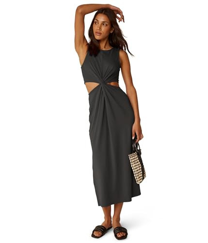 Beyond Yoga Womens Around The World Front Twist Dress Black Medium | Amazon (US)