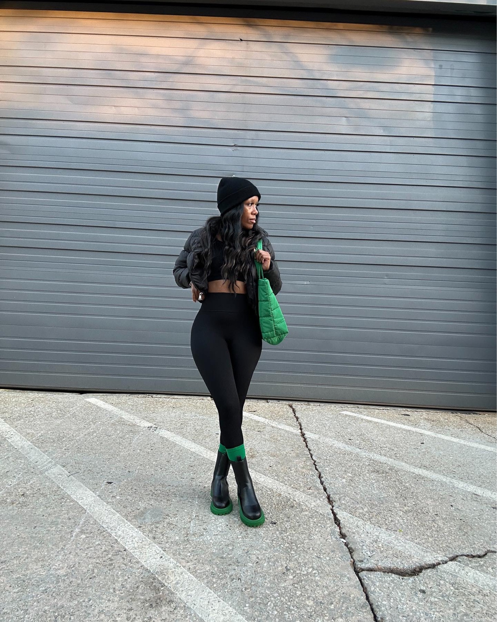 Athleisure ootd Black set size small, puffer cropped jacket size medium, shoes size 6

#LTKshoecrush #LTKstyletip #LTKFind