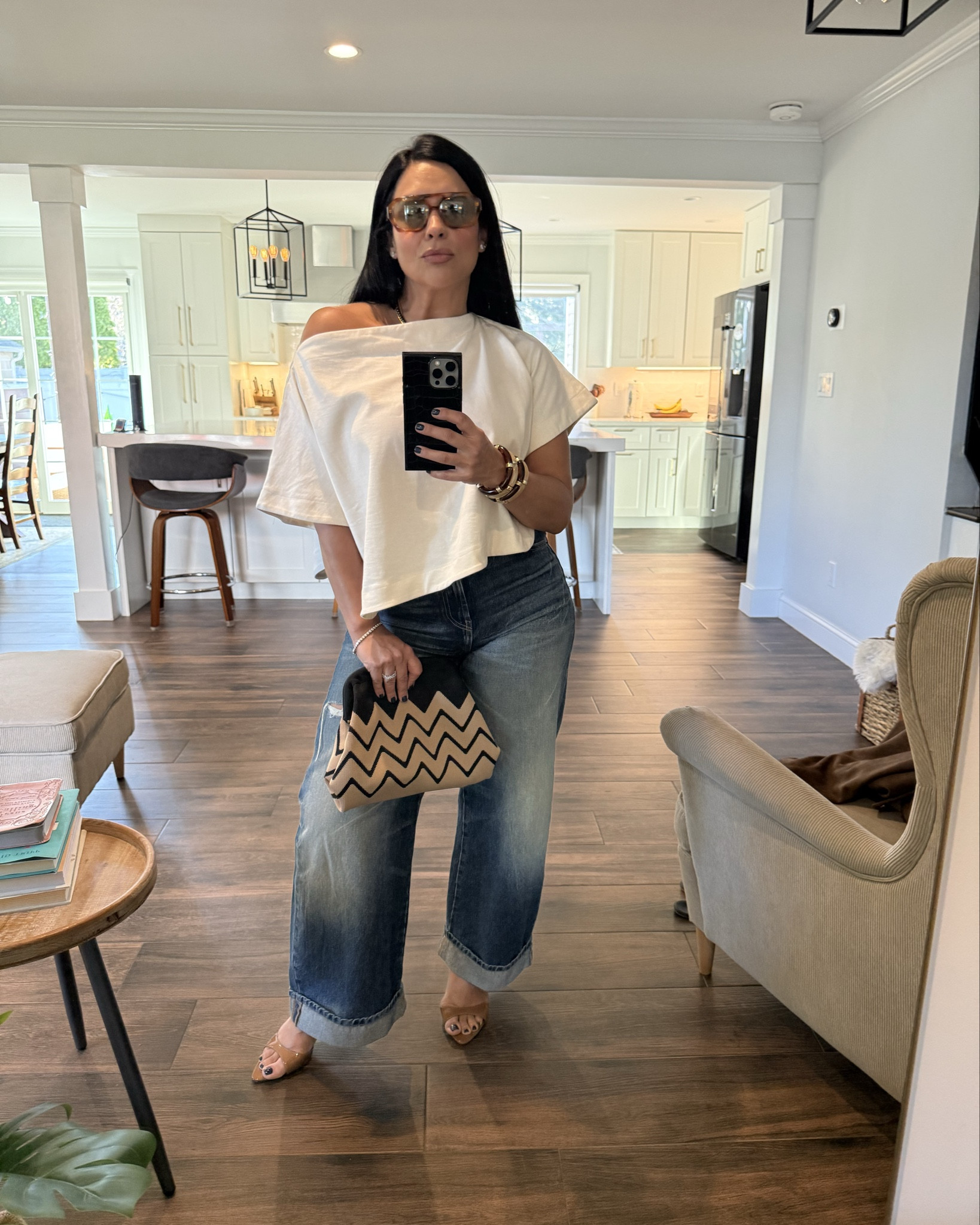 Saturday Date night ease #ootn 

Sunglasses are Vehla - Dixie/Honey Tort (not available here)

Top is Zara tee - cape effect (not available here)

#LTKOver40 #LTKootd #LTKdayinmylife