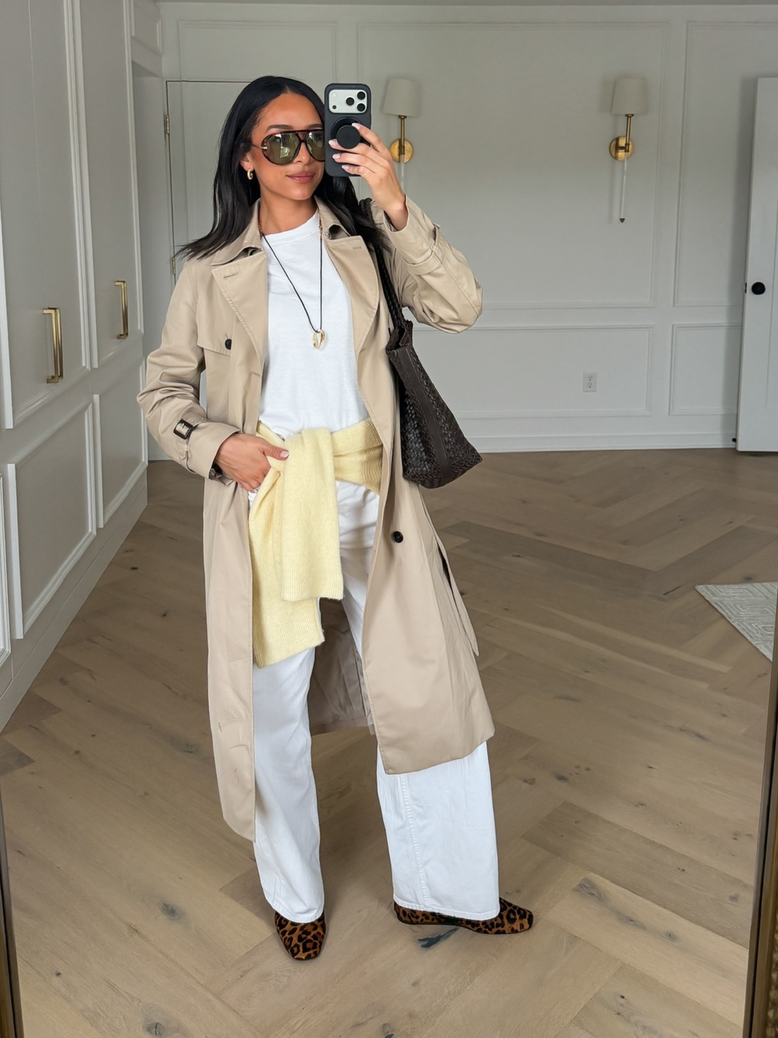 Wearing size S white tee, size S trench coat and size 27 long low rise jeans (low stock but I've linked similars), flats fit tts (yellow cardigan is old but I’ve linked similars) 

spring outfit, spring fashion, spring style, casual outfit, spring jacket, white jeans, mom outfit, postpartum outfit 

#LTKSeasonal #LTKmomlife