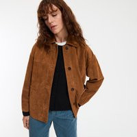 Suede Buttoned Jacket | La Redoute (UK)