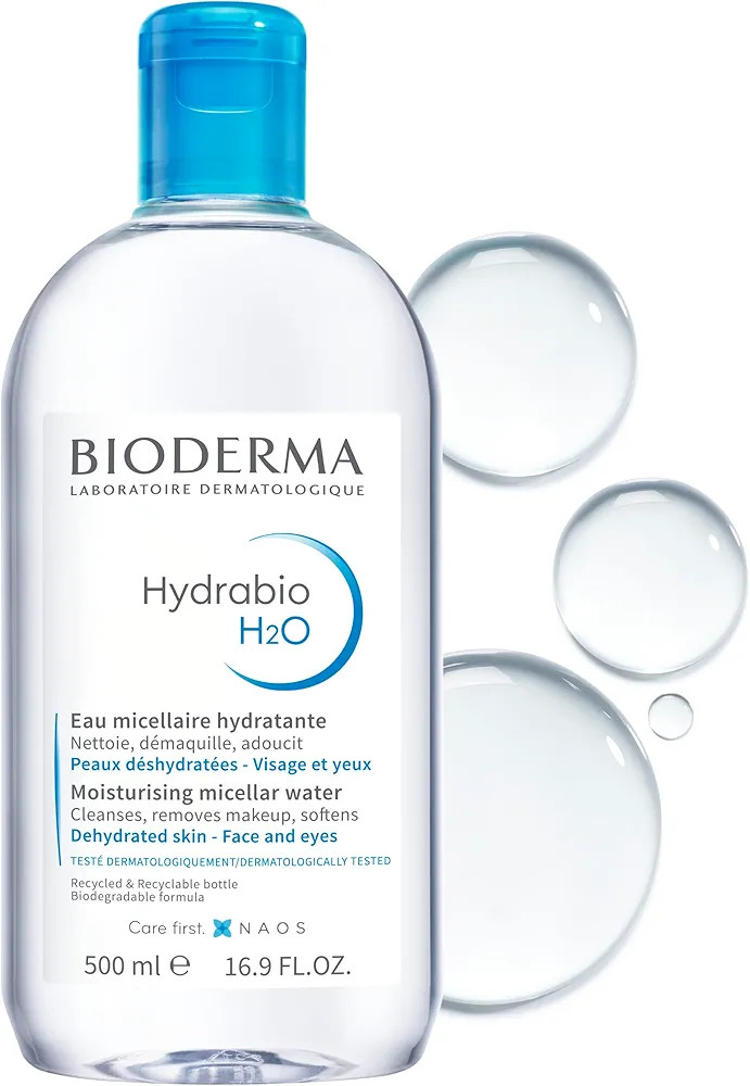 Bioderma - Hydrabio H2O Micellar Water - Face Cleanser and Makeup Remover - Micellar Cleansing Wa... | Amazon (US)