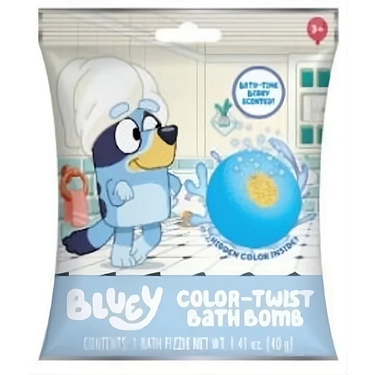 Bluey Color Twist Bath Bomb, 40g, Berry Scented, Ages 3+ | Walmart (US)