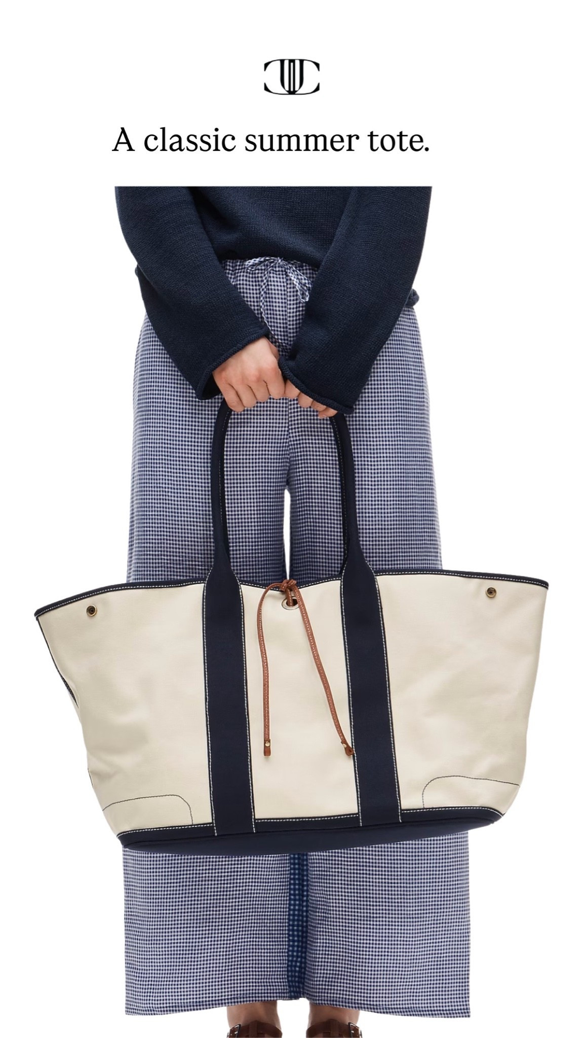 A classic summer tote.