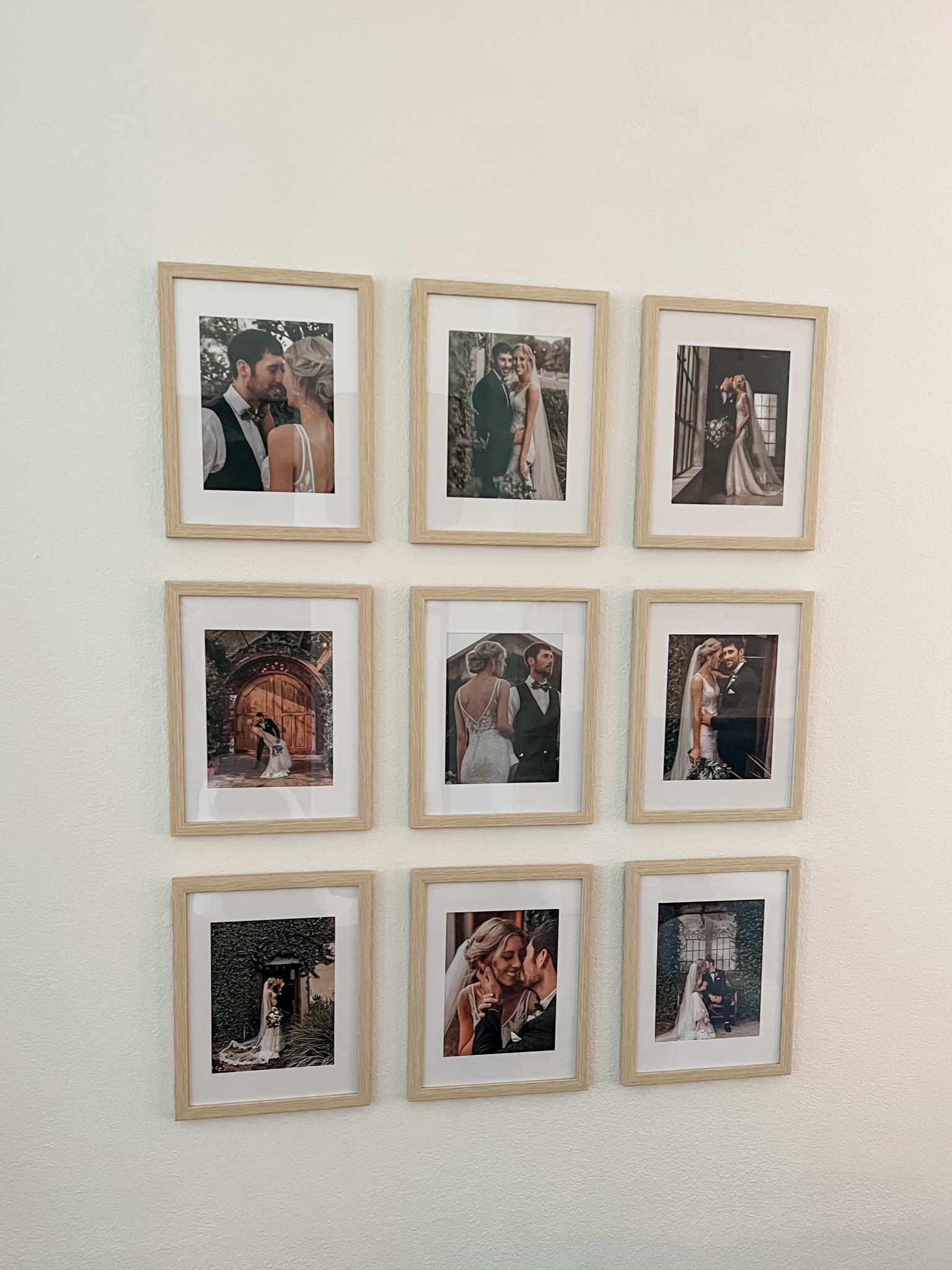 Gallery wall - perfect for a blank wall 🤍 

Home. Home decor. Gallery wall. Photos. Modern farmhouse. Wood frames. 

#LTKfindsunder100 #LTKhome