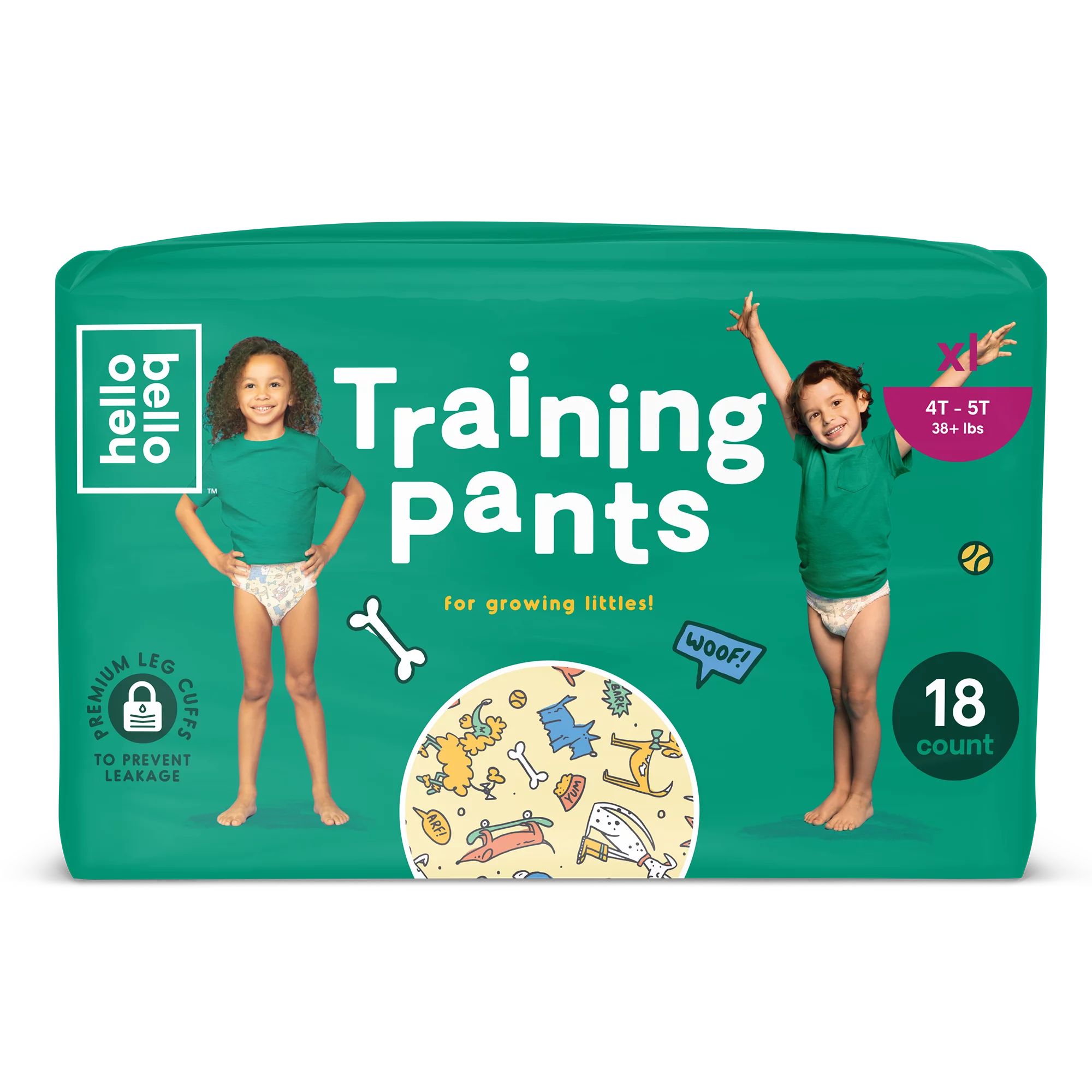 Hello Bello Training Pants - Li'l Barkers - 4T-5T/X-Large (18ct) | Walmart (US)