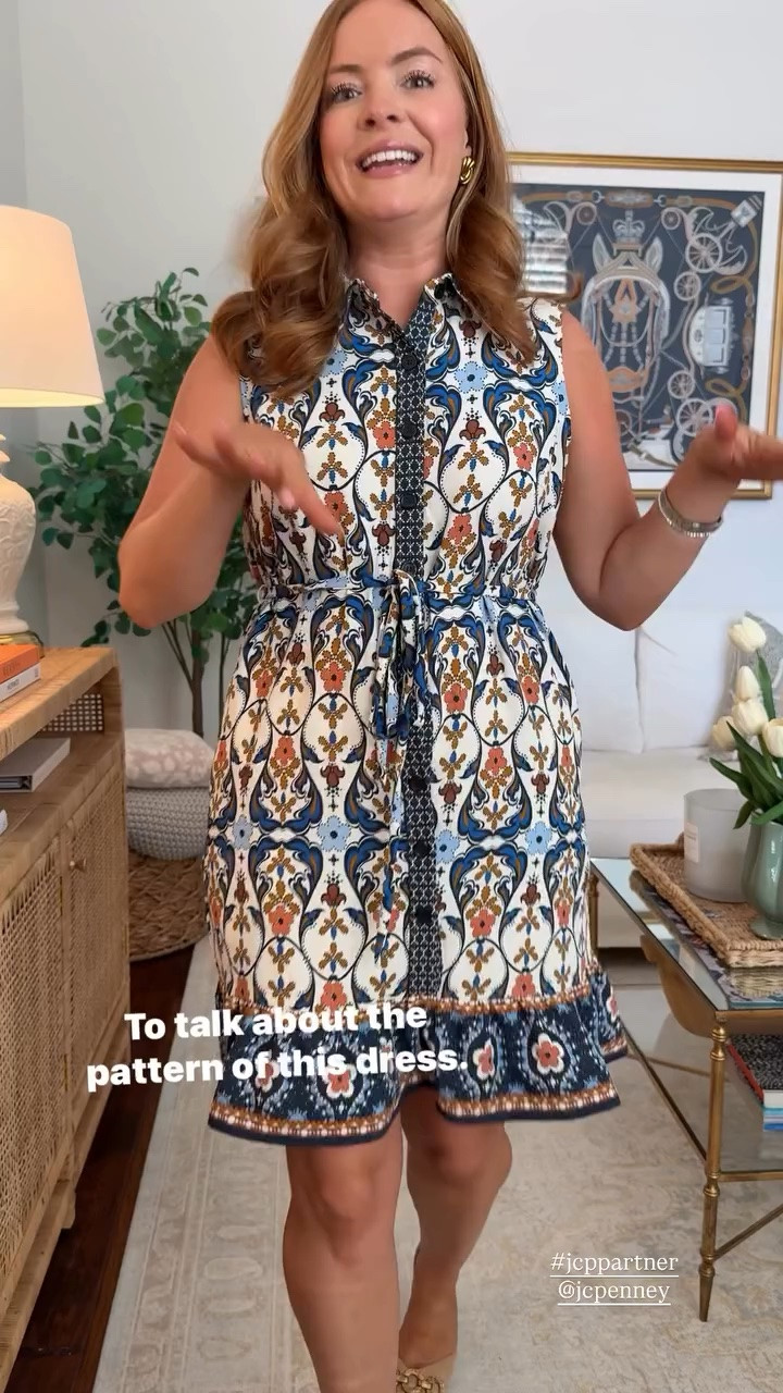 Sizing: medium

If your mornings are busy, this is the dress you'll keep reaching for. The statement print does all the styling for you, making it an effortless option that still feels fun, polished, and put together.

Perfect for: The office, teacher outfits, conferences, or dinner after work.

SEO Keywords: printed dress, work dress, business casual dress, office dress, teacher outfit, back to work outfit, sleeveless dress