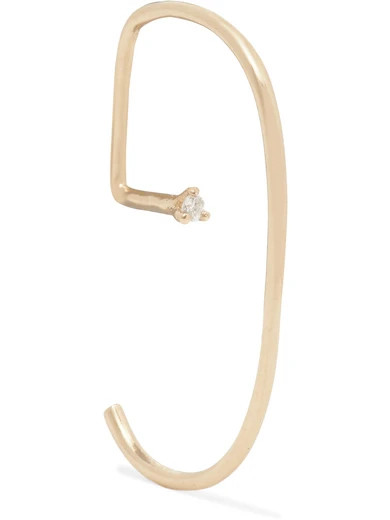 Sansoeurs - G 18-karat Gold Diamond Helix Earring - one size | NET-A-PORTER (UK & EU)