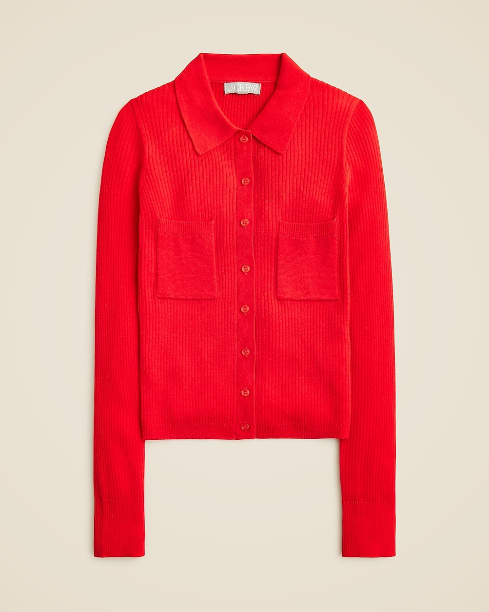 Collared button-up sweater in merino wool blend | J. Crew US