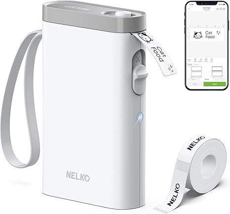 Nelko Label Maker Machine with Tape, P21 Bluetooth Label Printer, Wireless Mini Label Makers with... | Amazon (US)