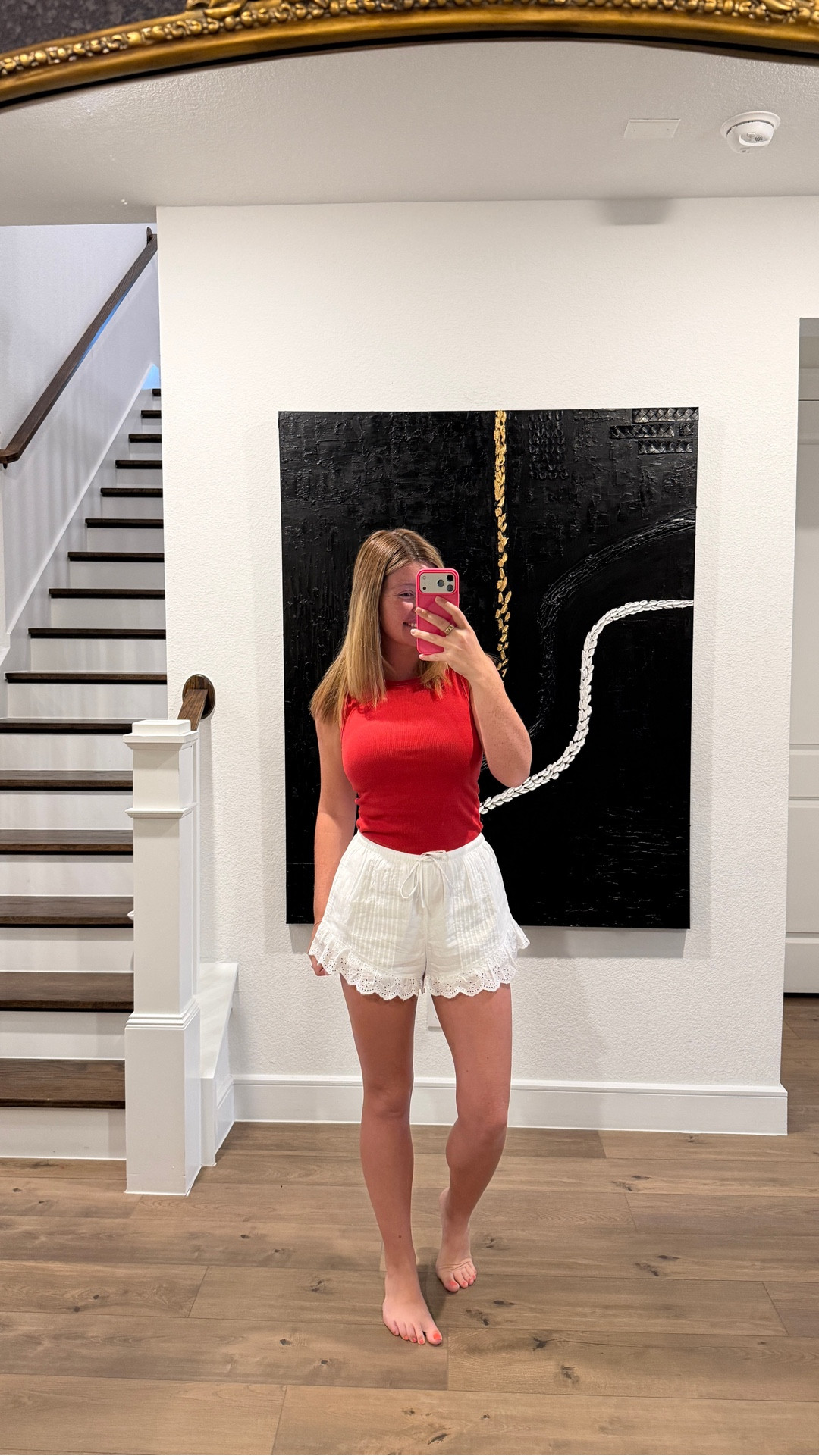 today’s school drop off outfit is all @abercrombie & honestly just as comfortable as my pajamas but actually looks cute. 

I’m wearing a medium tank and a small in shorts. The medium shorts (my true size) probably would have fit better bc they do get a little smaller in the wash 

#LTKmomlife #LTKootd #LTKmorningroutine