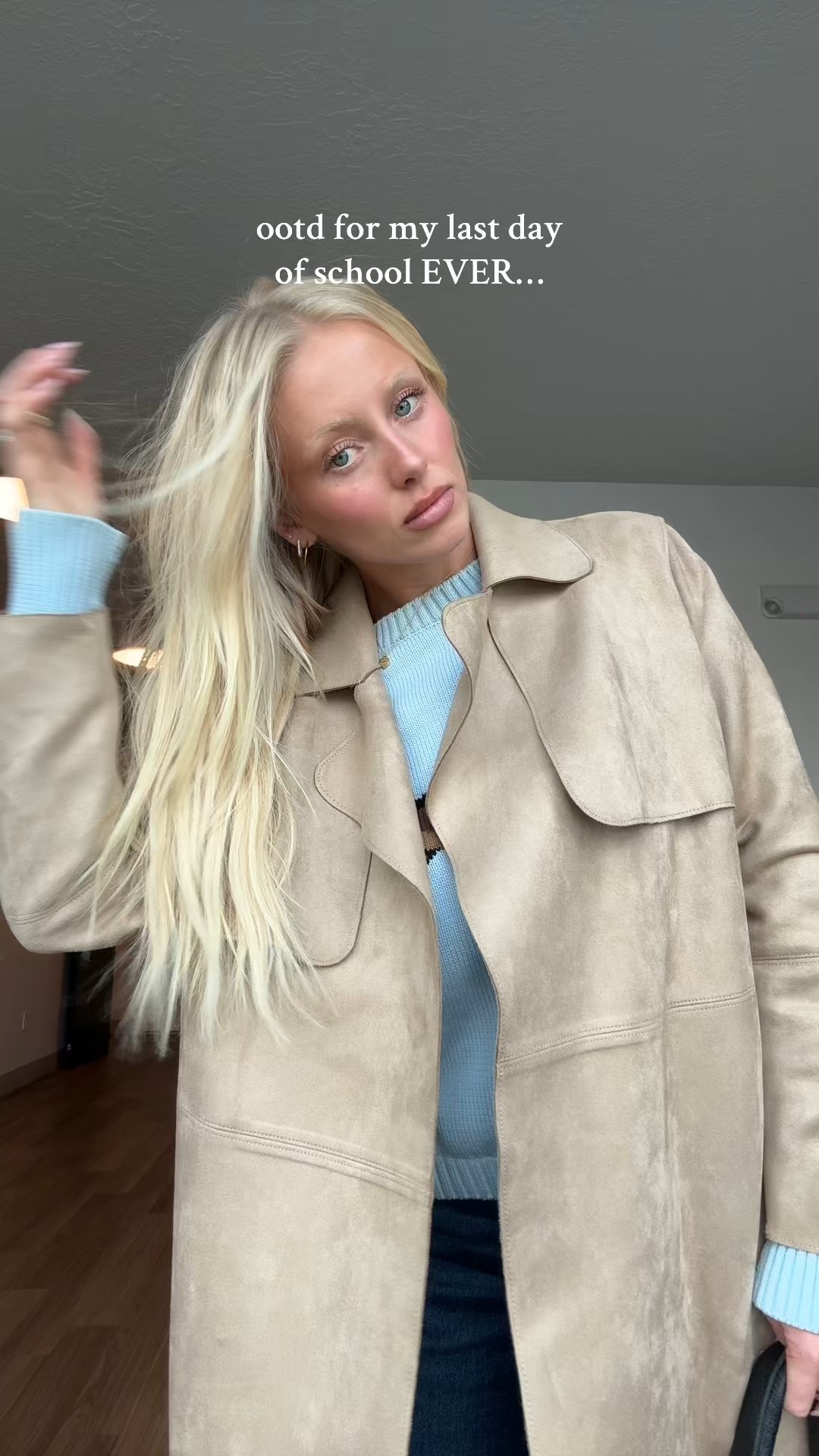 coat is h&m & sweater is dairy boy 