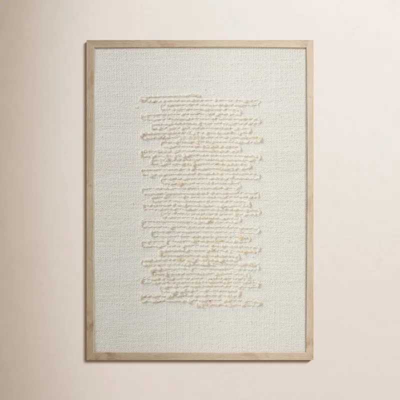 Amber Lewis x Loloi Mendocino Beige / Ivory 2'-6" x 3'-6" Wall Art | Wayfair North America