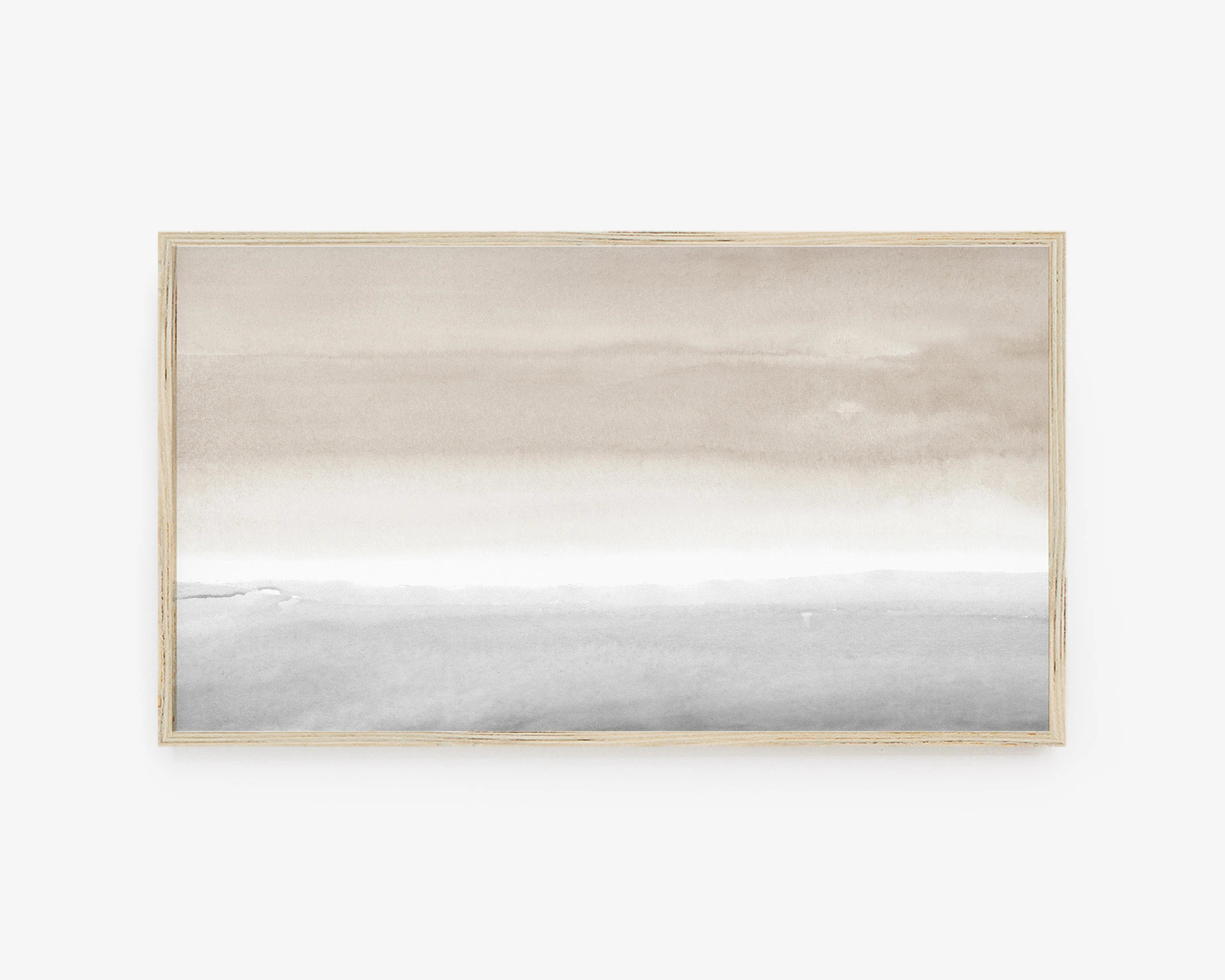 Frame TV Art, Abstract Watercolor Taupe Grey, Neutral Tones, Modern Watercolor Art, Minimalist De... | Etsy (US)