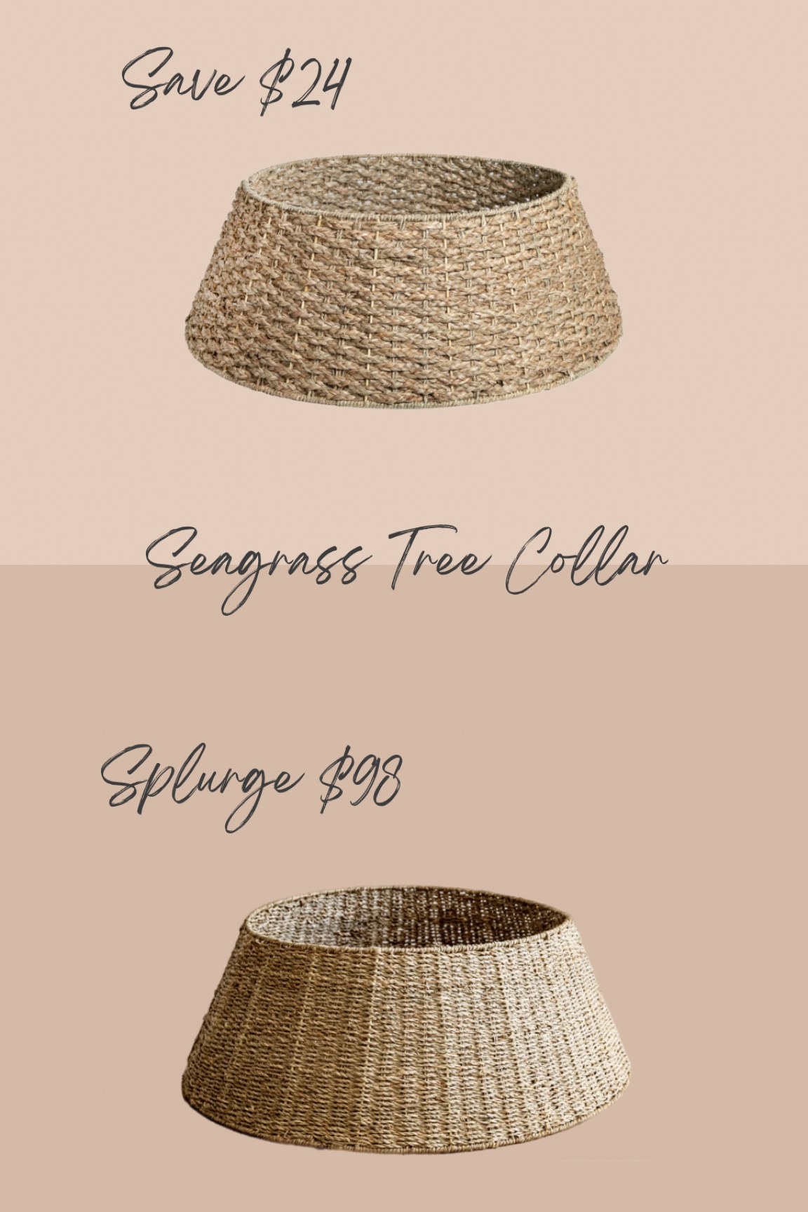 Save vs Spluge
Seagrass Tree Collar
Christmas Tree
Skirt
Walmart
House of Jade



#LTKHolidaySale #LTKHoliday #LTKSeasonal