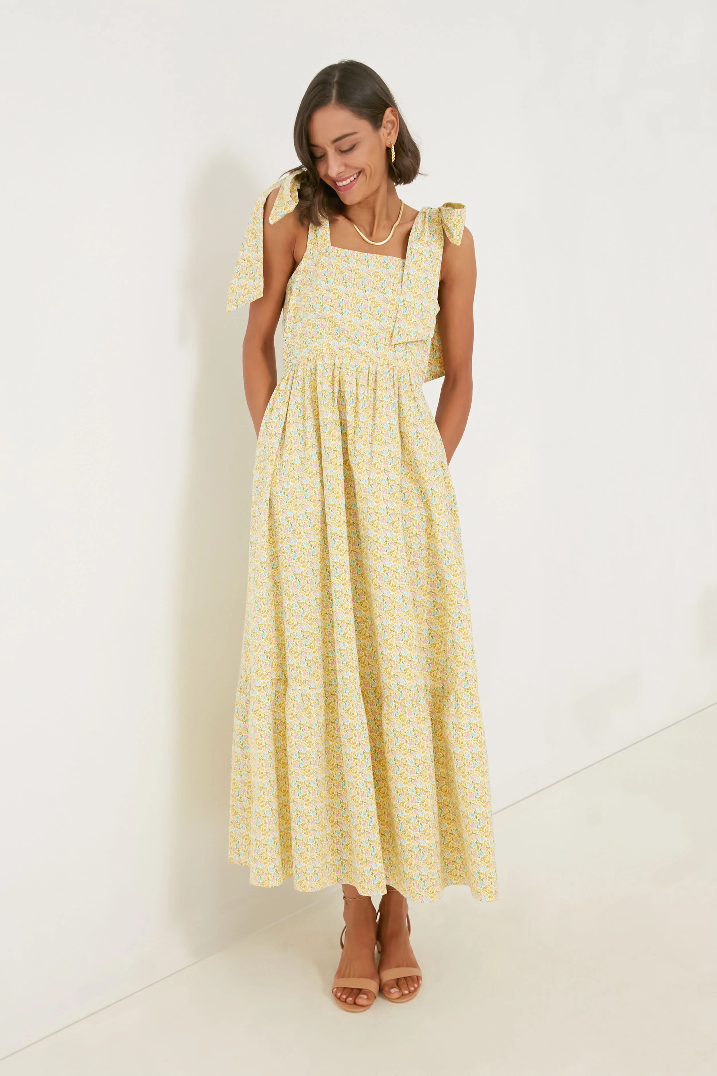 Yellow Floral Clemmie Maxi Dress | Tuckernuck (US)