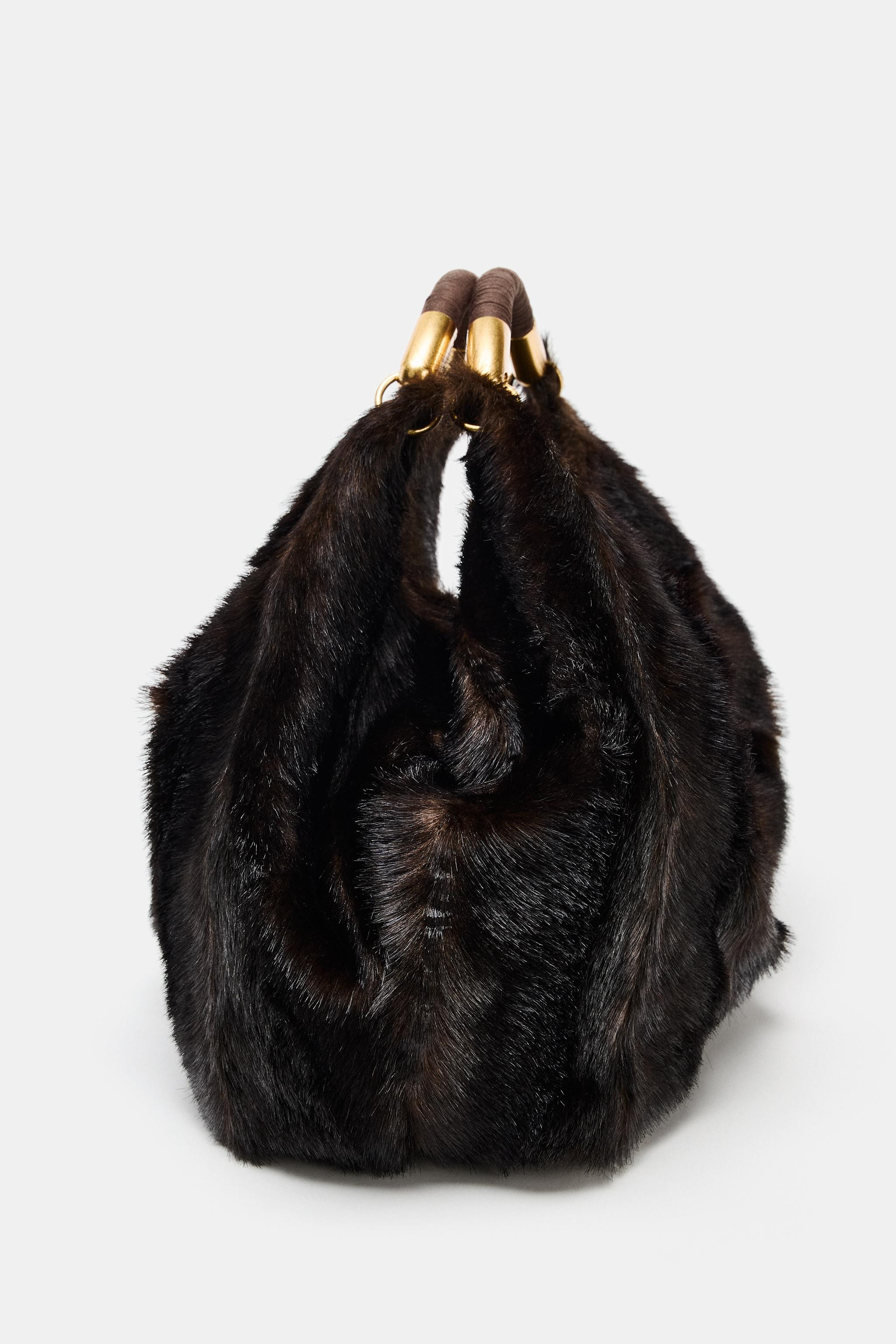 FAUX FUR MAXI BAG | Zara US