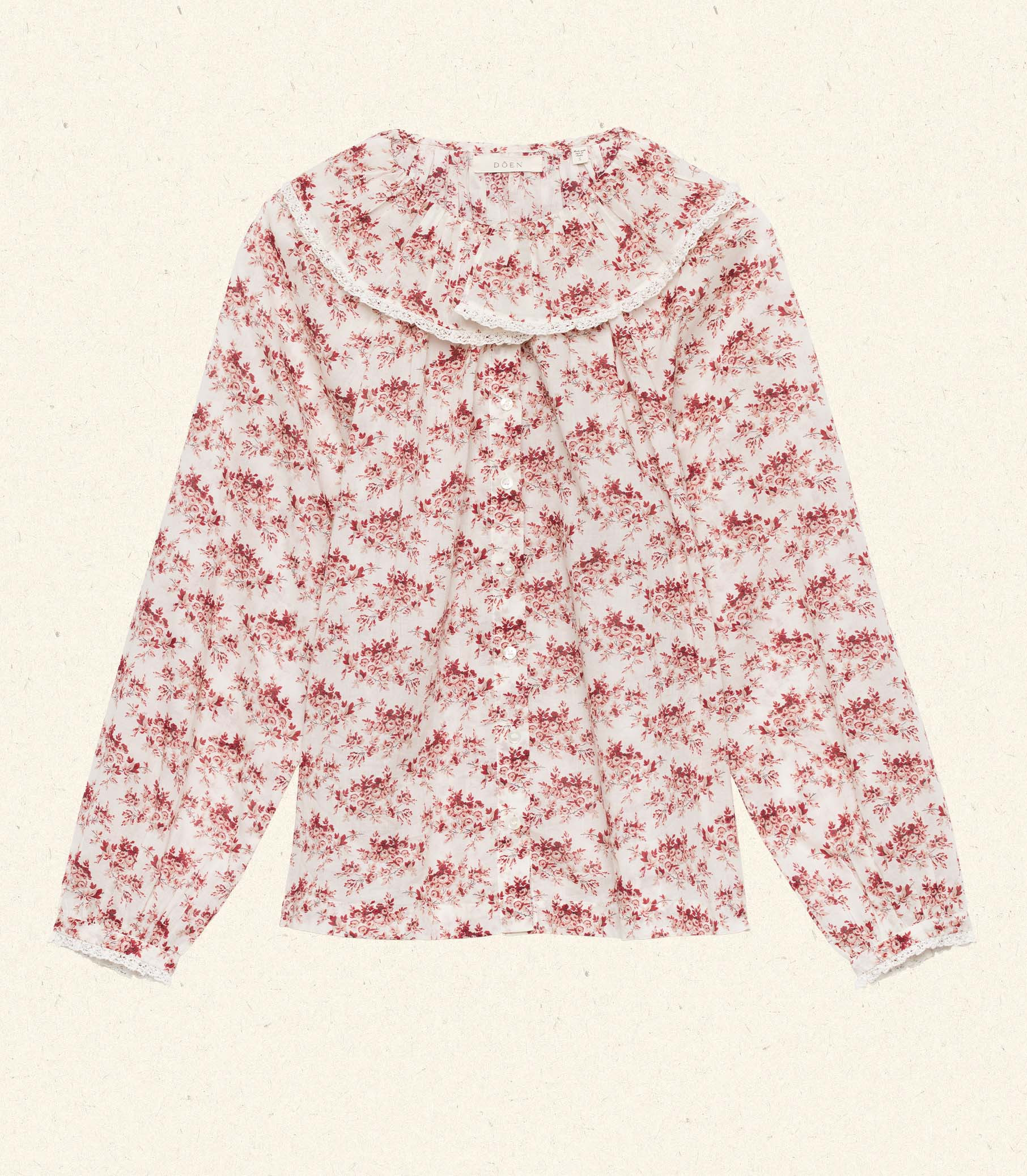 Jean Top - Ivory Rosier Floral | DÔEN | DOEN