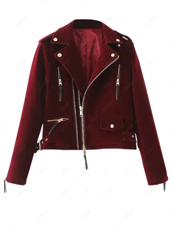 http://www.zaful.com/lapel-velvet-biker-jacket-p_262779.html | ZAFUL (Global)