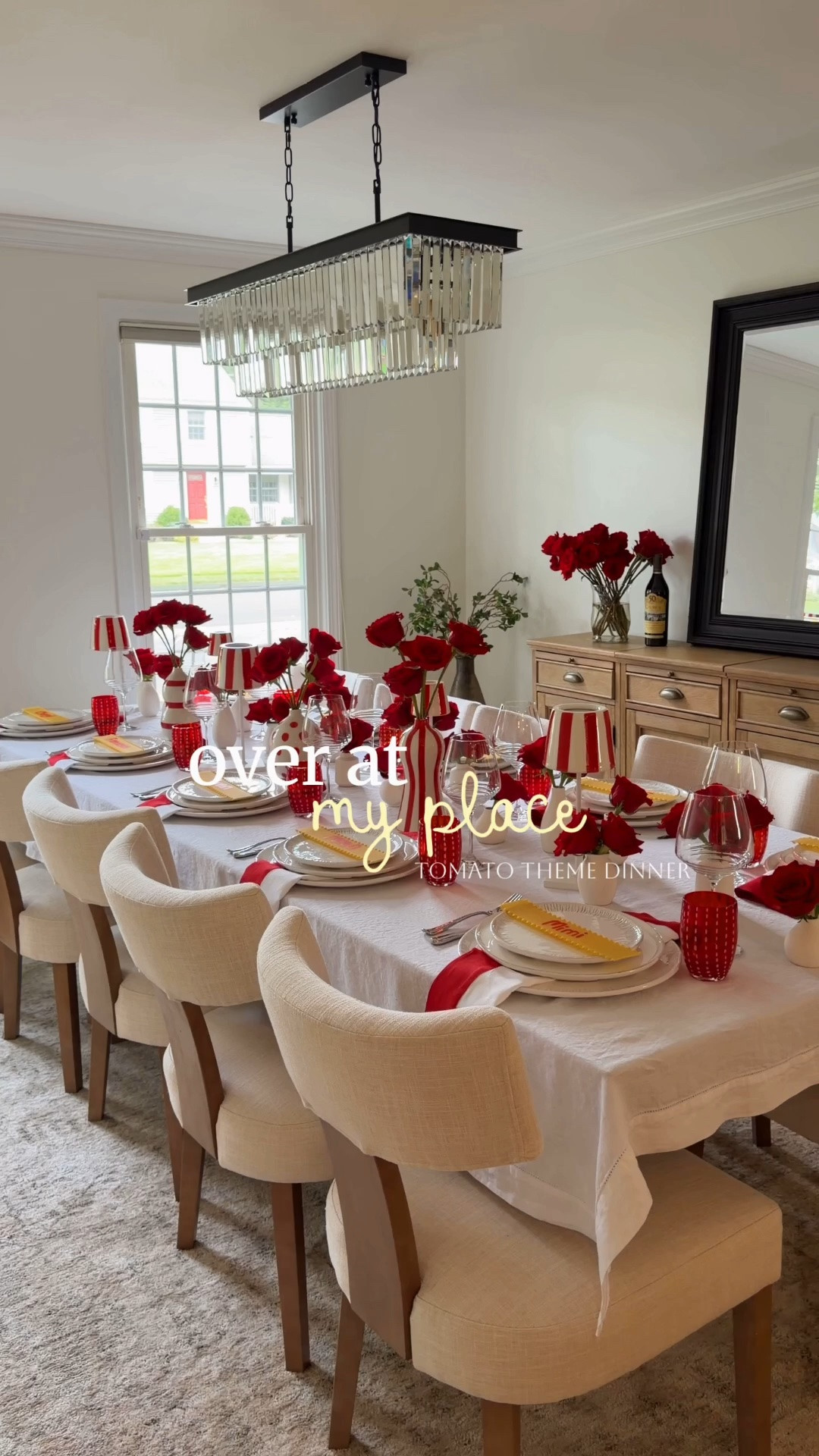 tomato themed pasta sunday 🍅🍝 

Hosting my whole family today for a tomato themed Italian dinner party for my hosting series  #OverAtMyPlace was so special filled with pasta, homemade sauce, lots of red + white, and all the little tomato details.

tomato themed dinner party | Sunday pasta | Italian dinner party | tomato tablescape | summer hosting | tablescape ideas | dinner party inspiration

#LTKHome #LTKSeasonal #LTKWedding