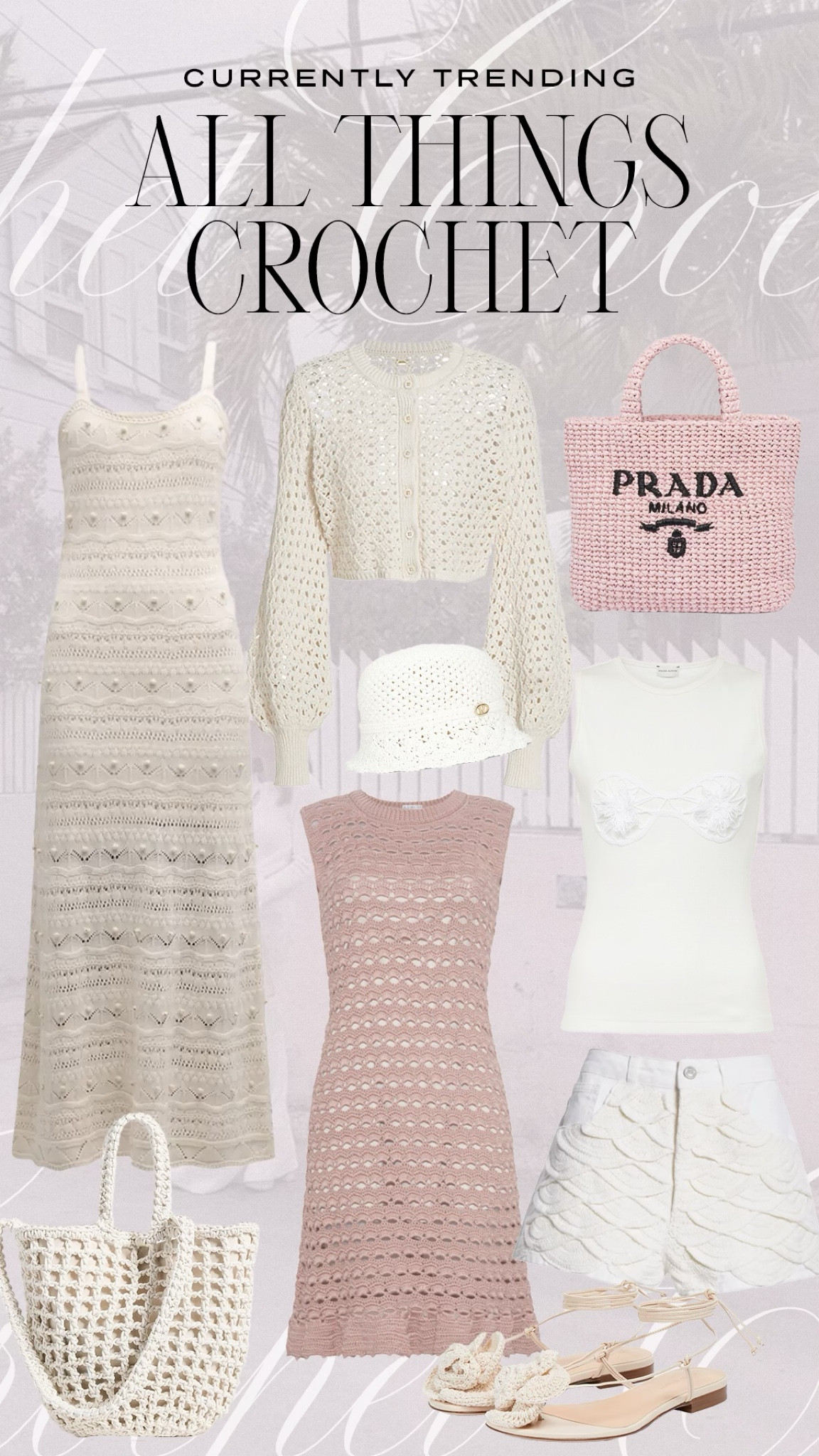 These Crochet items are some of my favorites for this summer. Perfect for a beach trip or pool day!