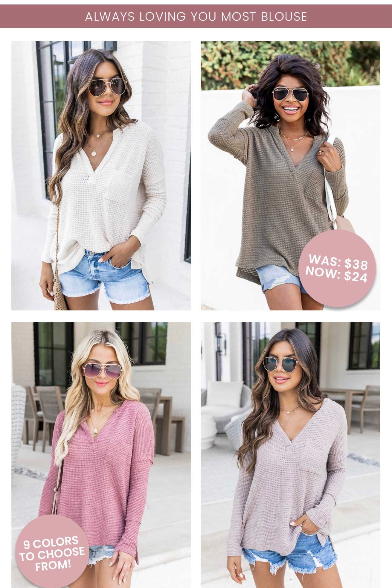 Snag this doorbuster deal today! The perfect blouse for end of summer and even to transition into cooler temps for fall. Comes in several different colors! 

#LTKsalealert #LTKSeasonal #LTKfamily