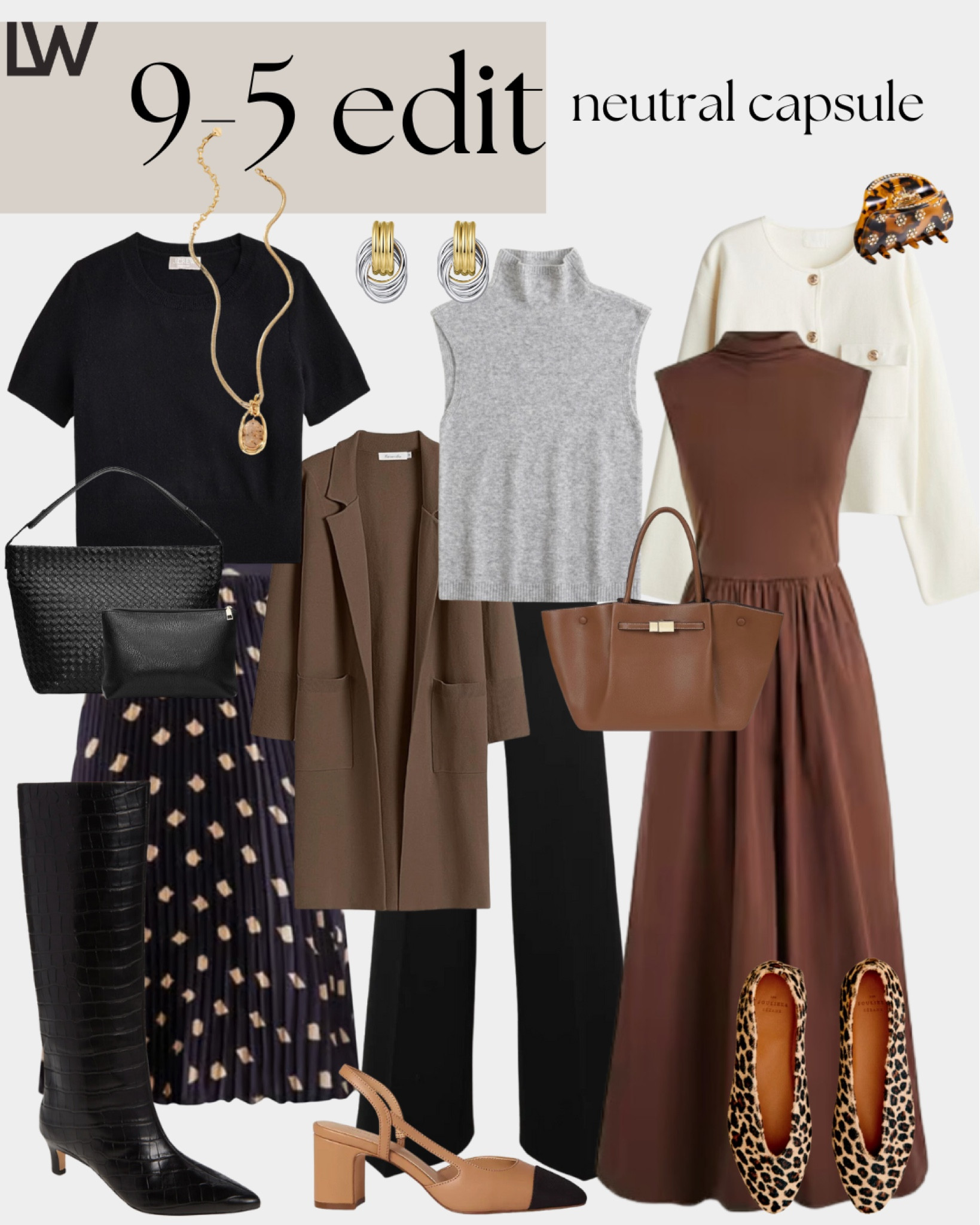 the 9-5 work edit… for the neutral lovers 🤎 shop my office looks for fall here ✨