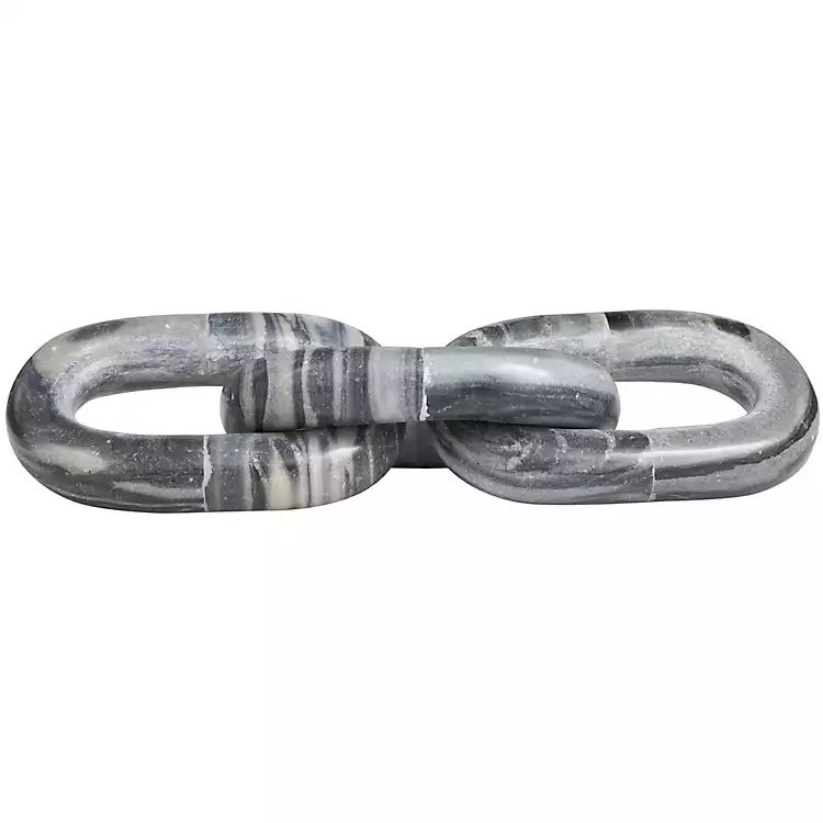 Gray Marble 3-Link Chain Sculpture | Kirkland's Home