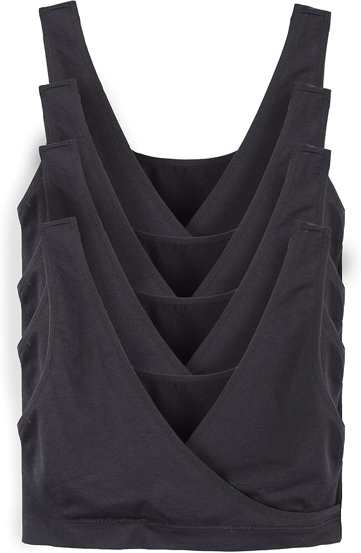 Caramel Cantina 4 Pack Nursing Maternity Women’s Sleep Comfort Bralette Bra | Amazon (US)