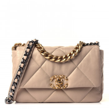 CHANEL

Lambskin Quilted Medium Chanel 19 Flap Beige | Fashionphile