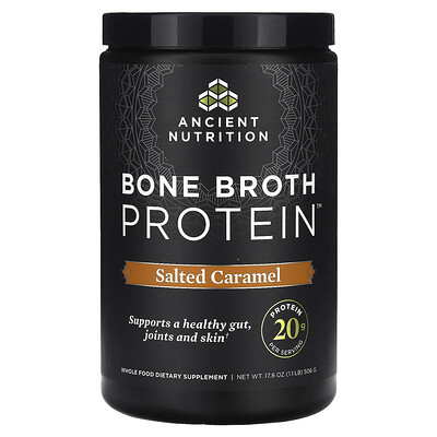 Ancient Nutrition, Bone Broth Protein, Salted Caramel, 1.1 lb (506 g) | iHerb