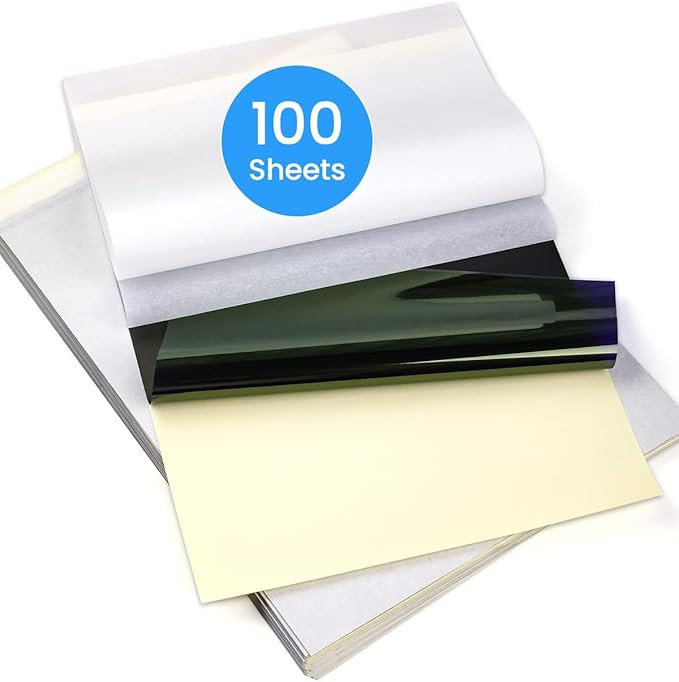 Phomemo Tattoo Transfer Paper - 100 Sheets A4 Size, Thermal Stencil Paper for Tattoos Transfer Ki... | Amazon (US)