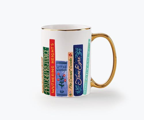 RIFLE PAPER CO. Book Club Mug, for Everyday Use and Gatherings with Unique Designs, for Friends and Family Anytime of the Year, Coffee Tea Enthusiasts and more | Amazon (US)
