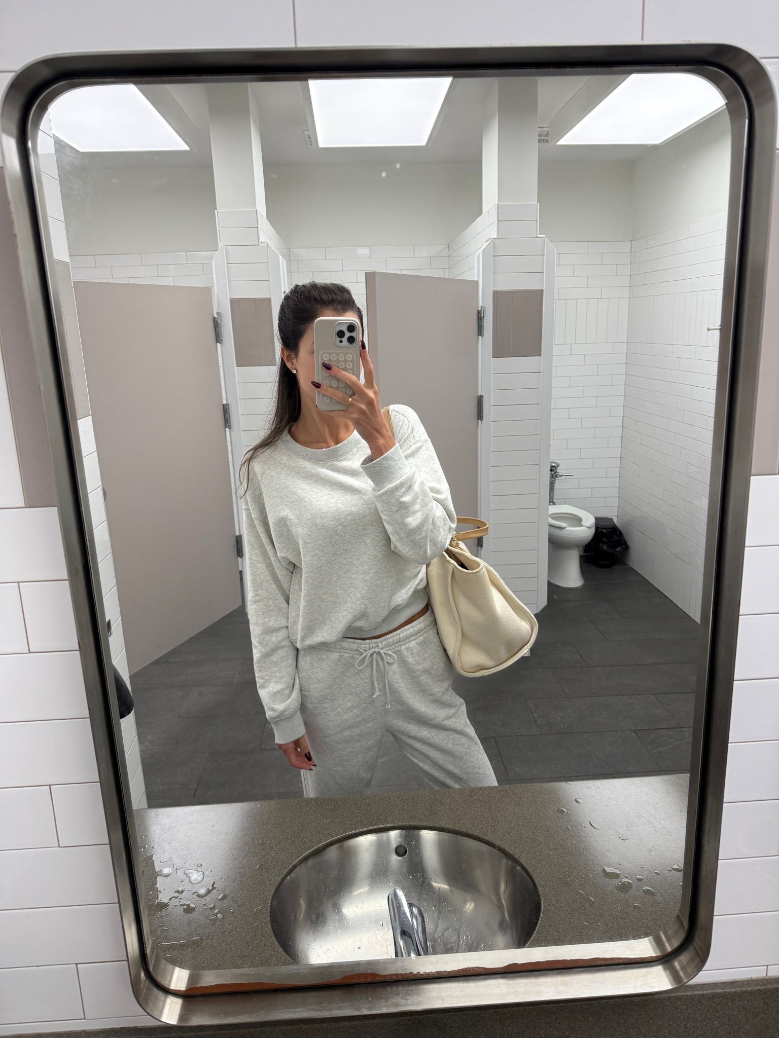 Not the cutest photo of my travel outfit, but linking my YPB Abercrombie on the go travel set! I sized up to a medium in the sweatshirt and wearing a small in the pants. 

#LTKFindsUnder50 #LTKFindsUnder100 #LTKSeasonal