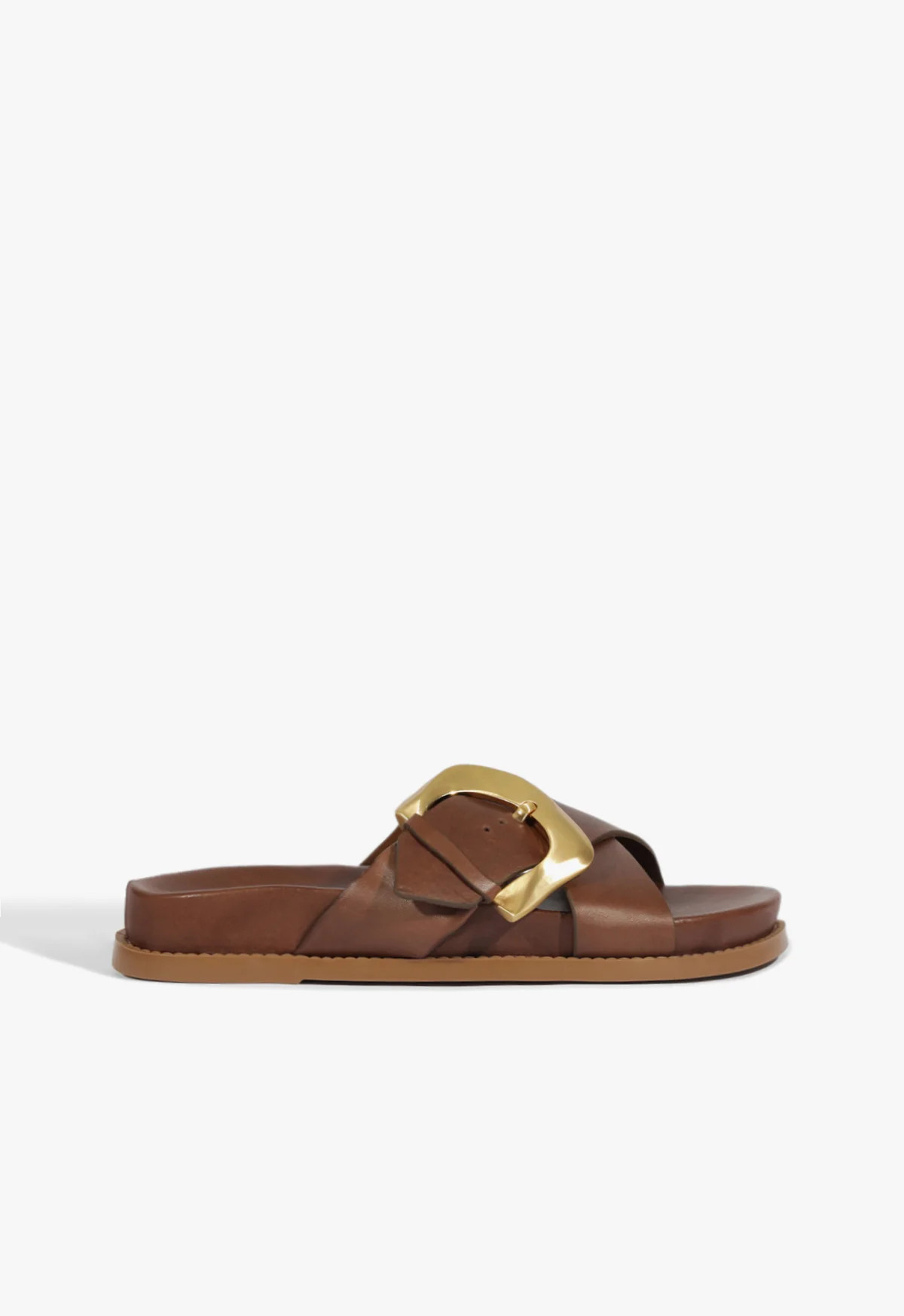 Lois Sporty Sandal | Brown Leather | Schutz (US)
