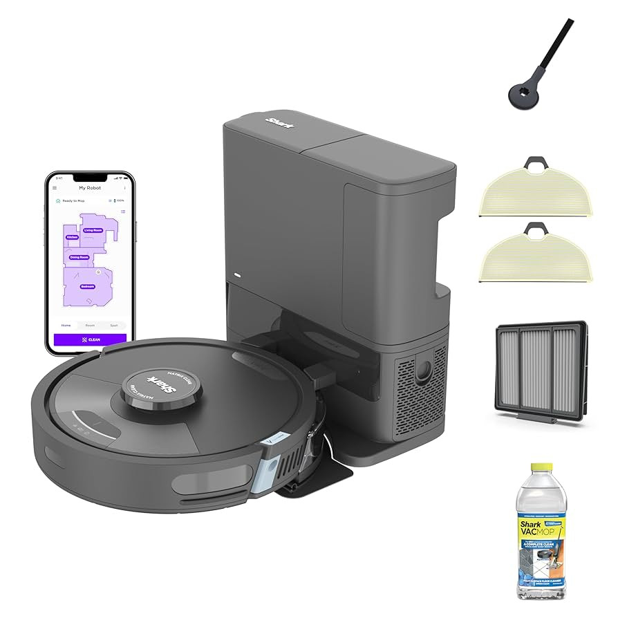 Shark Robot Vacuum & Mop Combo, Powerful Suction, Matrix Plus, 60-Day Debris Capacity, HEPA Bagle... | Amazon (US)
