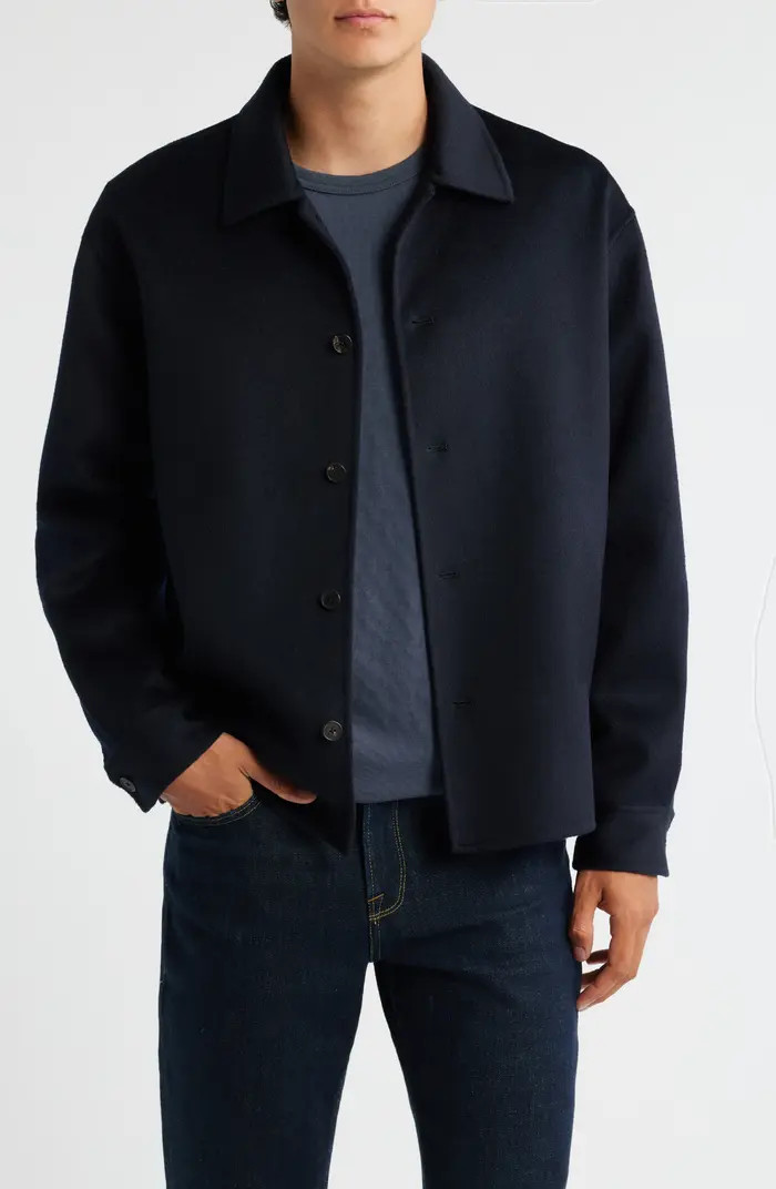 Double Face Wool Shirt Jacket | Nordstrom