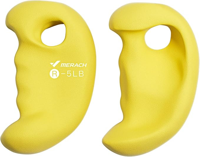 MERACH Ergonomic Dumbbells Set, Neoprene Dumbbells, Hand Weights For Home Gym, Anti-Slip, Anti-Ro... | Amazon (US)
